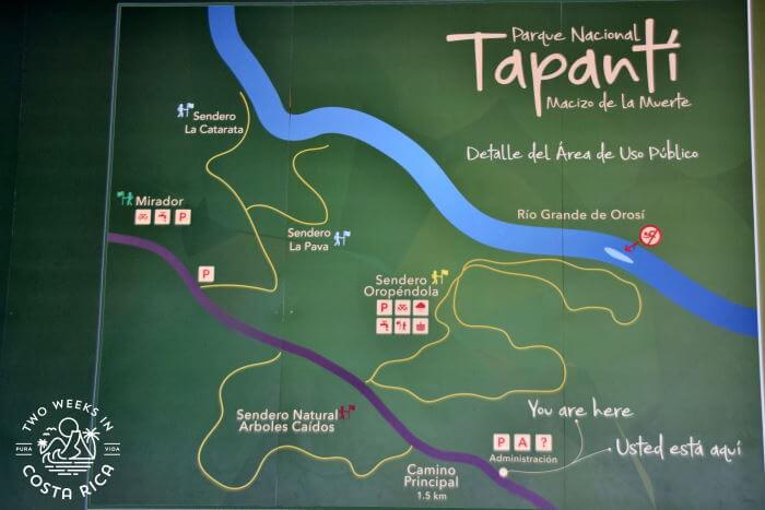 Trail Map Tapanti National Park