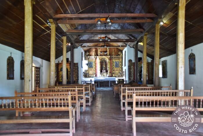 Inside Iglesia Colonial de Orosi